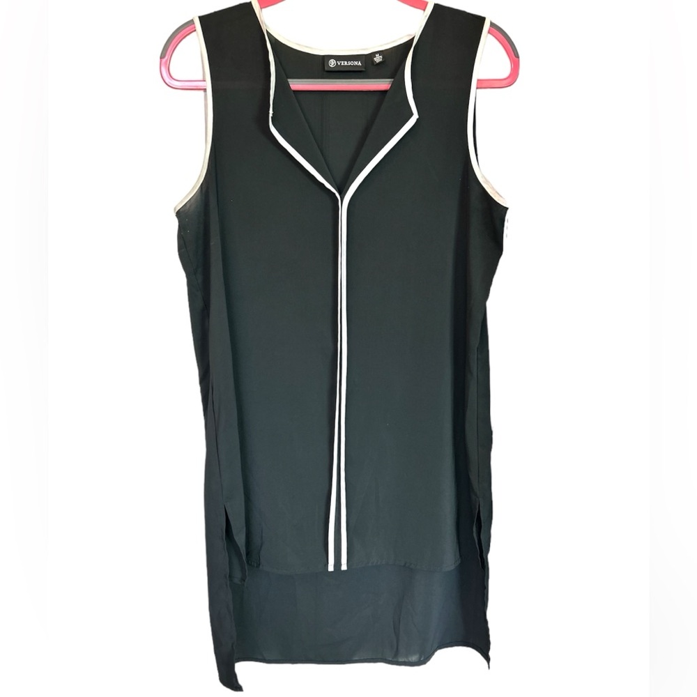 B&W tank blouse